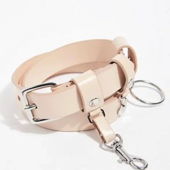 Free People Charmed Leather Belt